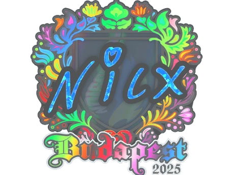 Sticker | nicx (Holo) | Budapest 2025