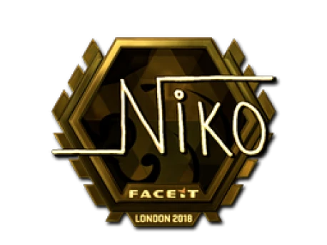 Sticker | niko (Gold)  | London 2018