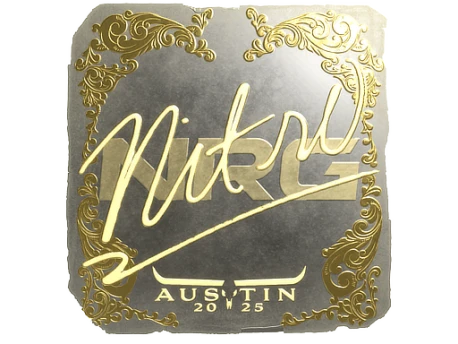 Sticker | nitr0 (Gold) | Austin 2025