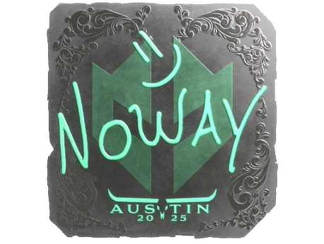 Sticker | noway (Foil) | Austin 2025