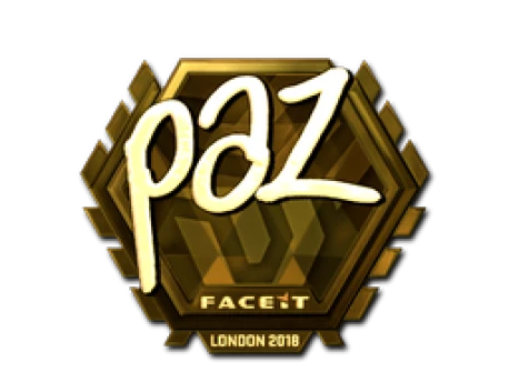 Sticker | paz (Gold) | London 2018