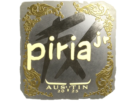 Sticker | piriajr (Gold) | Austin 2025