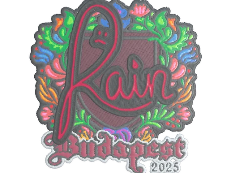 Sticker | rain (Embroidered) | Budapest 2025