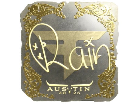 Sticker | rain (Gold) | Austin 2025
