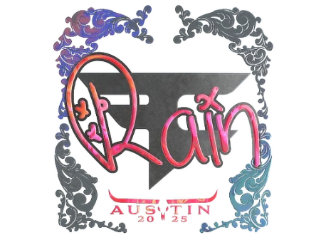 Sticker | rain (Holo) | Austin 2025