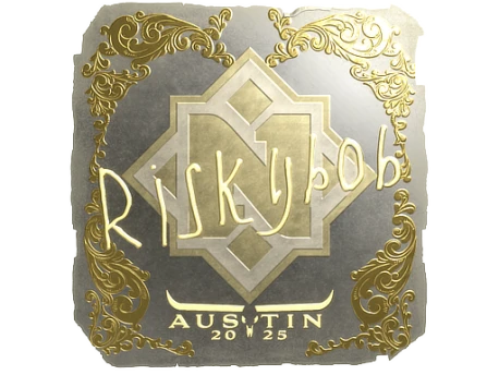Sticker | riskyb0b (Gold) | Austin 2025