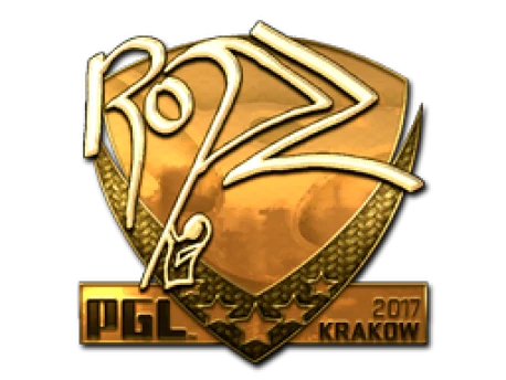 Sticker | ropz (Gold) | Krakow 2017