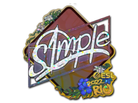 Sticker | s1mple (Glitter) | Rio 2022