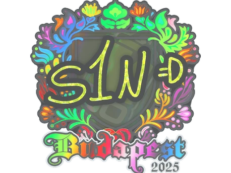 Sticker | s1n (Holo) | Budapest 2025