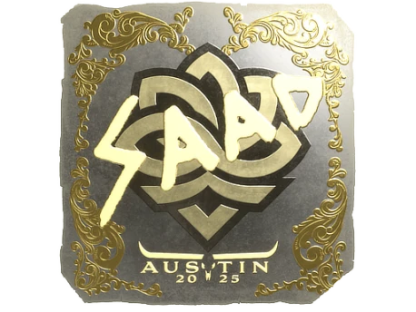 Sticker | saadzin (Gold) | Austin 2025
