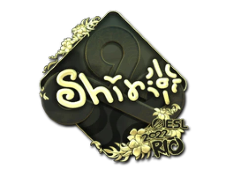 Sticker | sh1ro (Gold) | Rio 2022