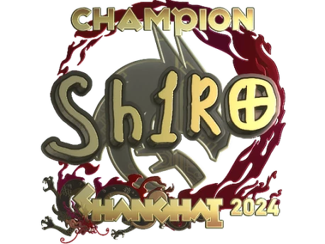 Sticker | sh1ro (Gold, Champion) | Shanghai 2024