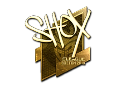 Sticker | shox (Gold) | Boston 2018