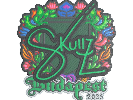 Sticker | skullz (Embroidered) | Budapest 2025