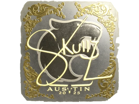 Sticker | skullz (Gold) | Austin 2025
