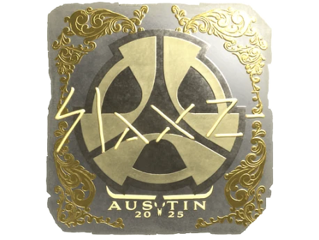 Sticker | slaxz- (Gold) | Austin 2025