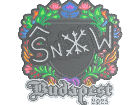 Sticker | snow (Embroidered) | Budapest 2025