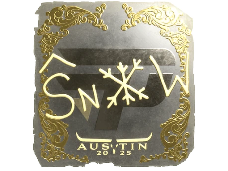Sticker | snow (Gold) | Austin 2025