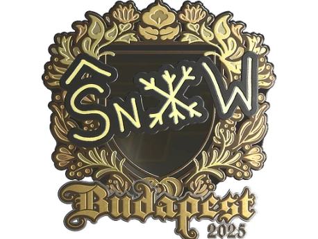 Sticker | snow (Gold) | Budapest 2025