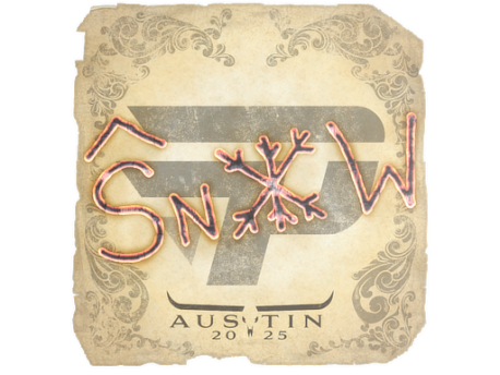 Sticker | snow | Austin 2025