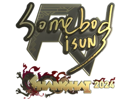 Sticker | somebody (Gold) | Shanghai 2024