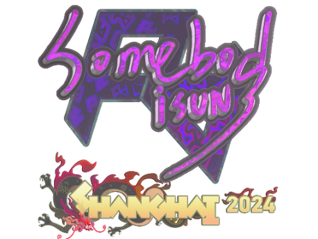 Наклейка | somebody | Шанхай-2024 КС ГО | Купить, Продать на Market CS:GO