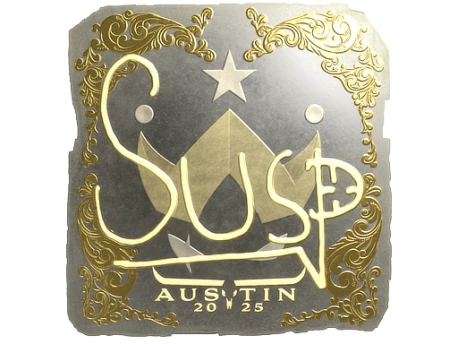 Sticker | susp (Gold) | Austin 2025