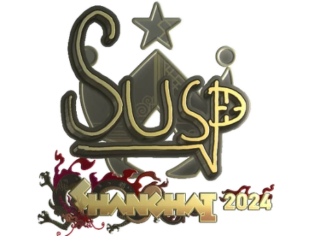 Sticker | susp (Gold) | Shanghai 2024