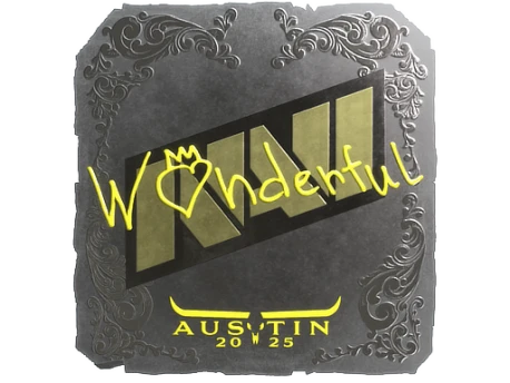 Sticker | w0nderful (Foil) | Austin 2025