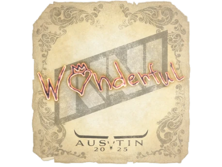 Sticker | w0nderful | Austin 2025