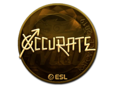 Sticker | xccurate (Gold) | Katowice 2019