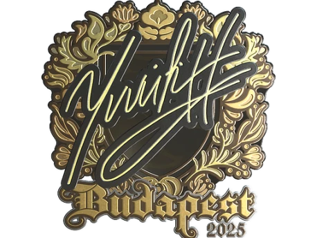 Sticker | yuurih (Gold) | Budapest 2025