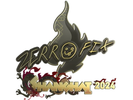Sticker | zeRRoFIX (Gold) | Shanghai 2024