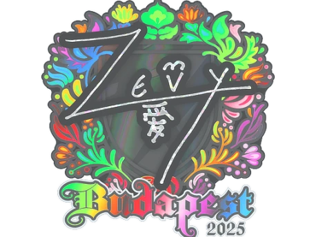 Sticker | zevy (Holo) | Budapest 2025