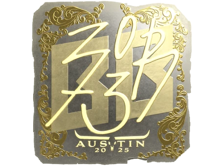 Sticker | zorte (Gold) | Austin 2025