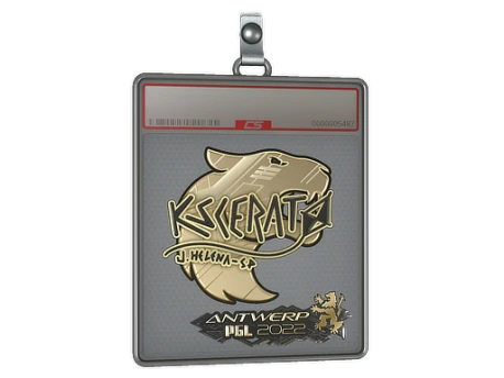 Sticker Slab | KSCERATO (Gold) | Antwerp 2022