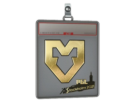 Sticker Slab | MOUZ (Gold) | Stockholm 2021