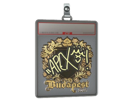 Sticker Slab | apEX (Gold) | Budapest 2025