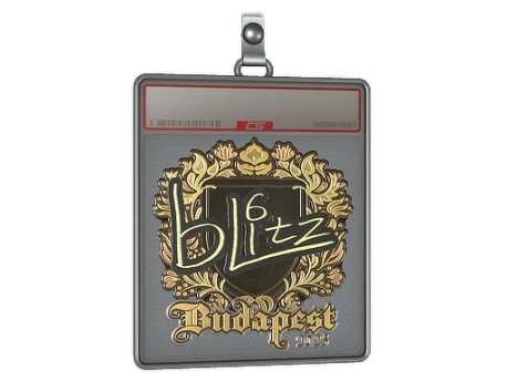 Sticker Slab | bLitz (Gold) | Budapest 2025