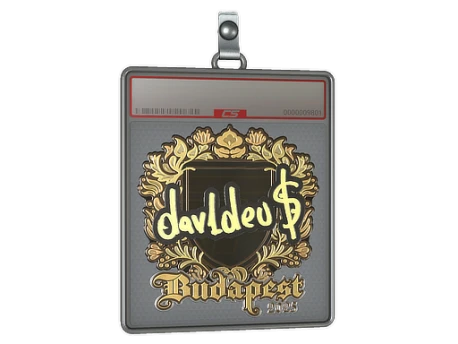 Sticker Slab | dav1deuS (Gold) | Budapest 2025