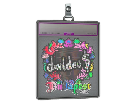 Sticker Slab | dav1deuS (Holo) | Budapest 2025