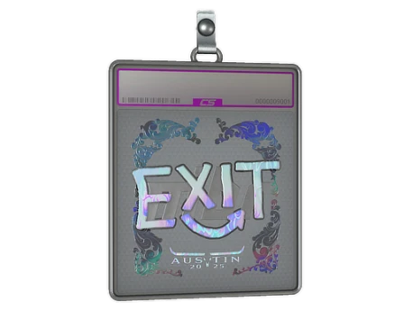 Sticker Slab | exit (Holo) | Austin 2025