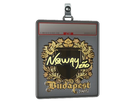 Sticker Slab | noway (Gold) | Budapest 2025
