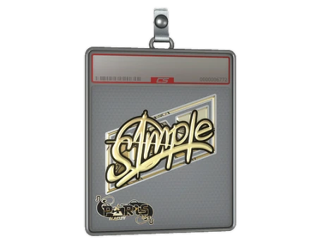 Sticker Slab | s1mple (Gold) | Paris 2023