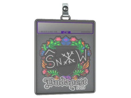 Sticker Slab | snow (Embroidered) | Budapest 2025