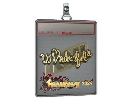 Sticker Slab | w0nderful (Gold) | Shanghai 2024