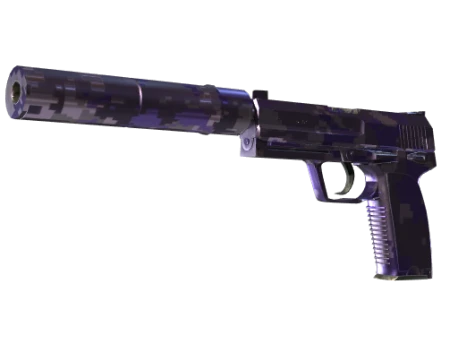 USP-S | Пиксельный камуфляж «Фиолетовый» (Немного поношенное)