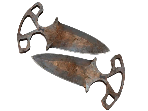 ★ Shadow Daggers | Rust Coat (Battle-Scarred)
