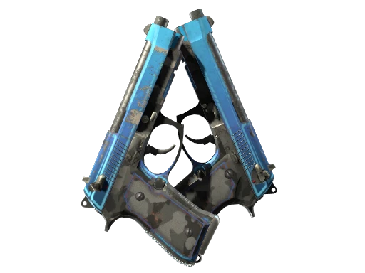 StatTrak™ Dual Berettas | Urban Shock (Well-Worn)