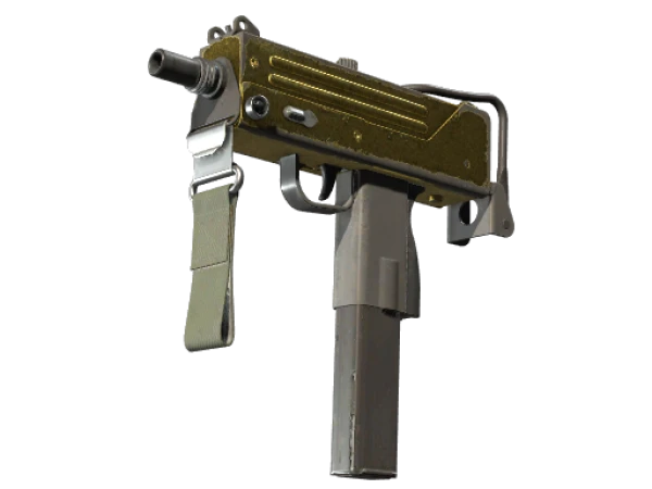 Souvenir MAC-10 | Gold Brick (Battle-Scarred)